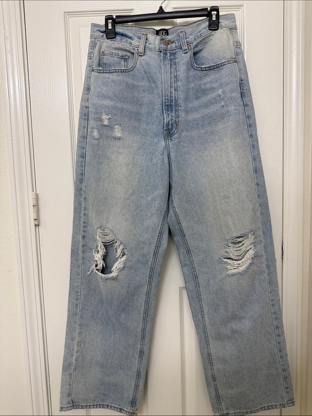 BDG Light Blue High-Rise Loose Baggy Jeans